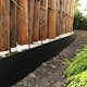 Planteringskant Flexigarden Svart 120 mm Hörn Justerbart