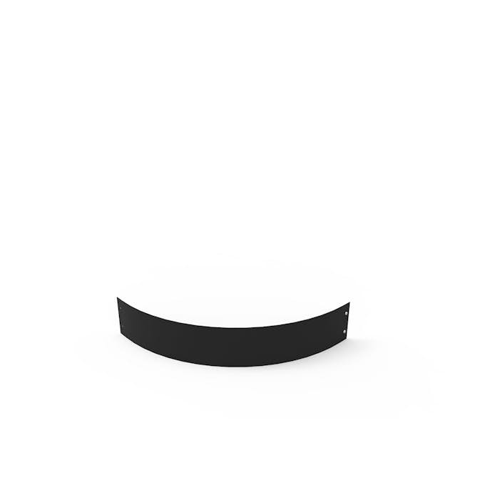 Planteringskant Flexigarden Svart 120 mm Kvartsbåge