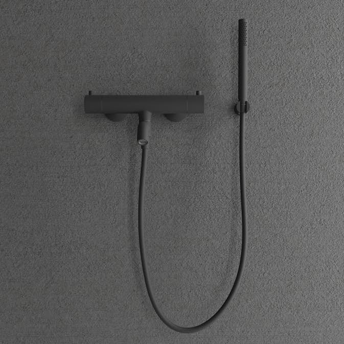 Badkarsblandare Scandtap Steel Pleasure 4 med Handdusch