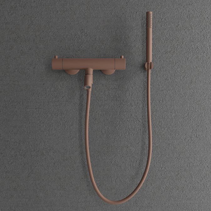 Badkarsblandare Scandtap Steel Pleasure 4 med Handdusch