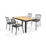 Matgrupp LifestyleGarden Portals 160 cm med 4 Tree Stolar