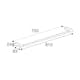 Handduksstång Pressalit Style Enkel 810 mm