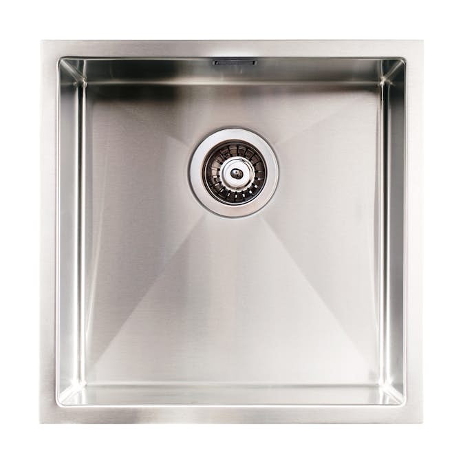 Diskho Intra Baltic 400F Rostfri Enkel med Korgventil, Bräddavlopp & Vattenlås