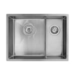 Diskho Intra Baltic 585SHL-LWT Rostfri Dubbel med Korgventil, Bräddavlopp & Vattenlås