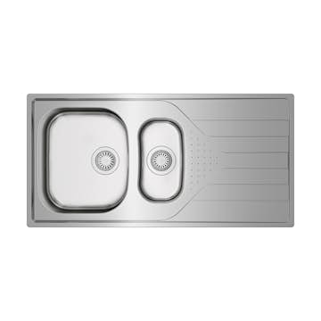 Diskbänk Intra Universe 150D Rostfri Vändbar Dubbel Diskho