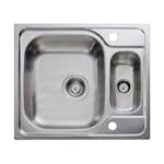 Diskho Intra Universe 150 Rostfri Vändbar Dubbel med Korgventil & Vattenlås