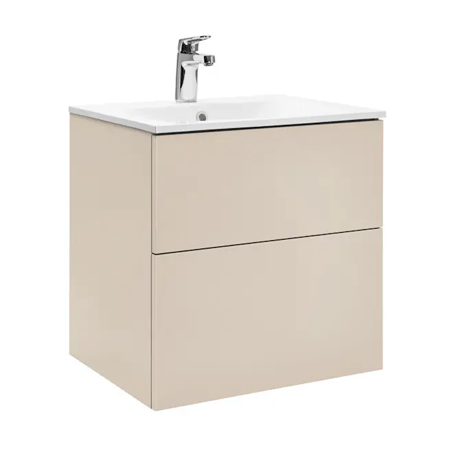 Tvättställsskåp Alterna Isella Aqua med Ariella Mineralkomposit Tvättställ