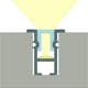 Profil Hide-a-lite Micro T Aluminium 1 m