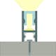 Profil Hide-a-lite Micro U Aluminium 1 m