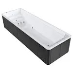 Swimspa Swebad Swim Family med Gaveltrappa och Termolock