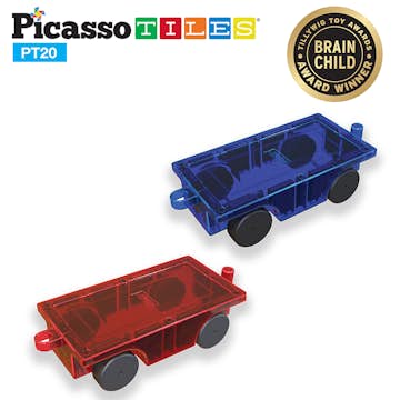 Tågvagnar Picasso Tiles Set 2 bitar