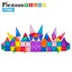 Magnetplattor Picasso Tiles 61 bitar Mini