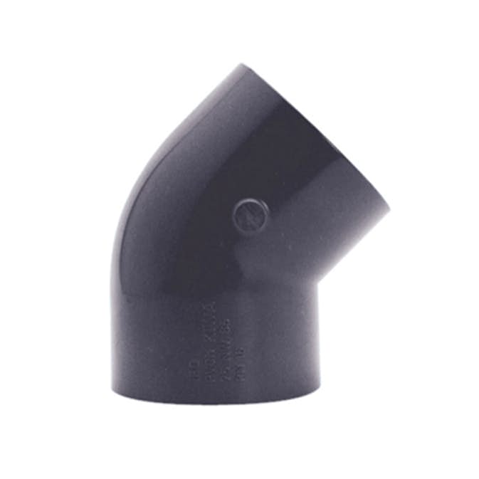Vinkel Planet Pool 45° PVC Rör Ø 50mm Limdel för Pool & Utomhusbad