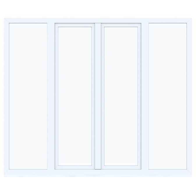 Skjutdörr Nordiska Fönster Fjord 3-Glas PVC 4-Delad