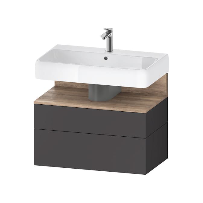 Tvättställsskåp Duravit Qatego med Tvättställ, Lådor och Belysning