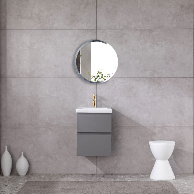 Tvättställsskåp Bathlife Eufori Small Grå B 400 mm Outlet