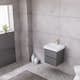 Tvättställsskåp Bathlife Eufori Small Grå