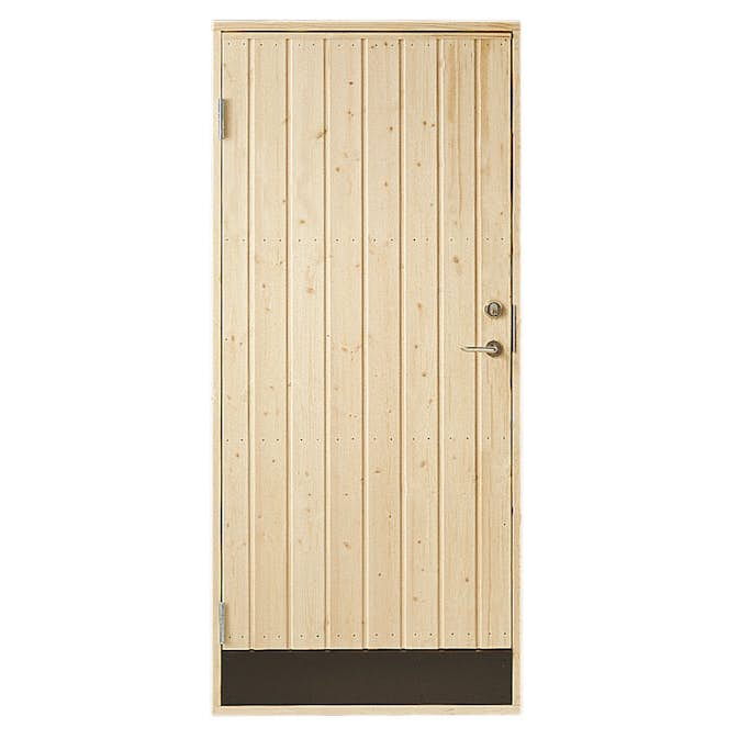 Förrådsdörr Vibostugan 10° Rak
