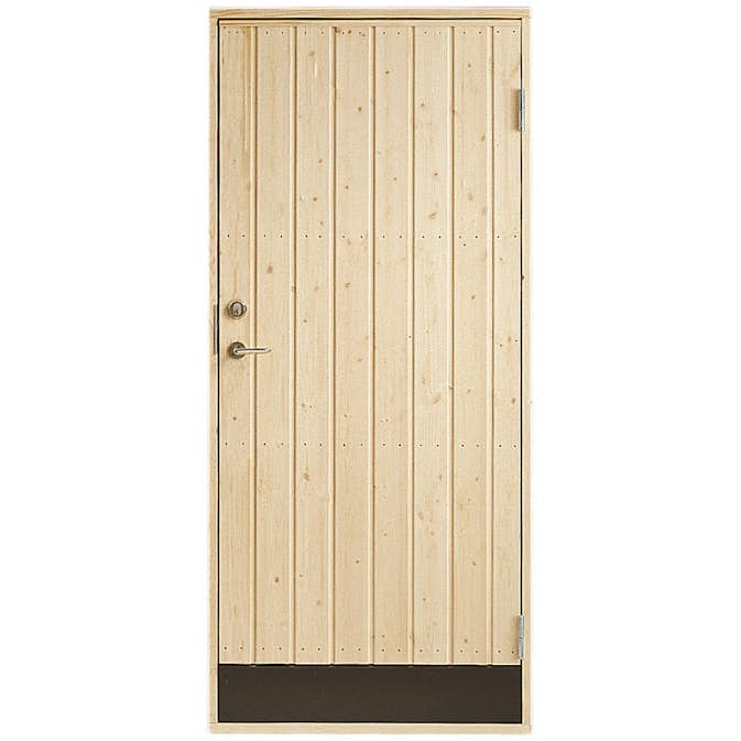 Förrådsdörr Vibostugan 10° Rak