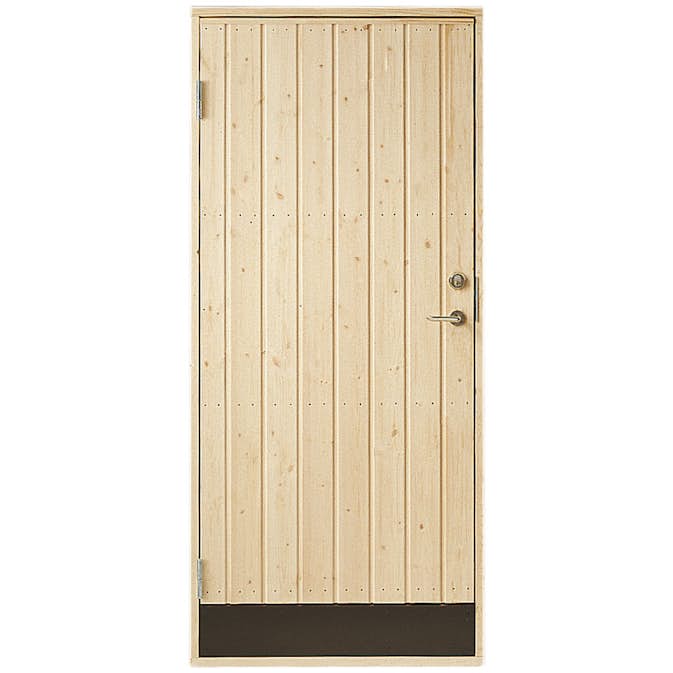 Förrådsdörr Vibostugan 10° Rak