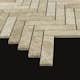 Mosaik Tenfors Marmor Fishbone Beige 2x10 cm