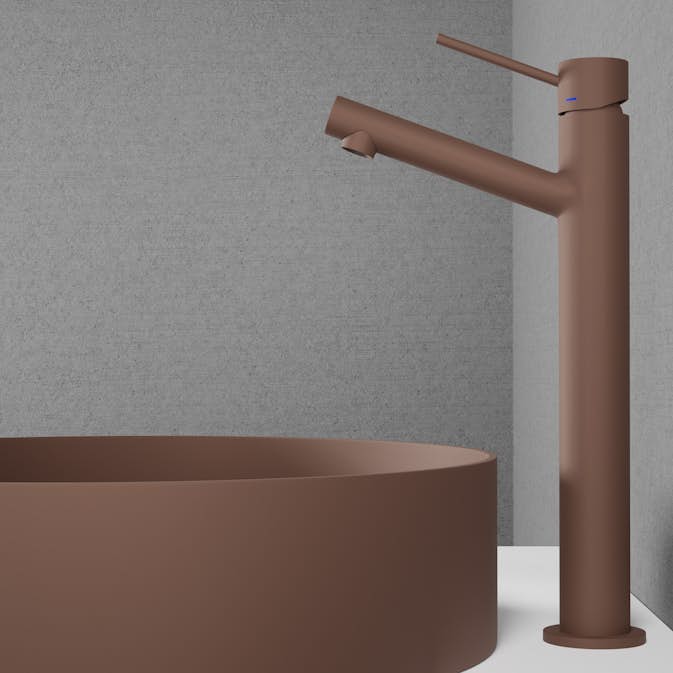 Tvättställsblandare Scandtap Steel Vector High