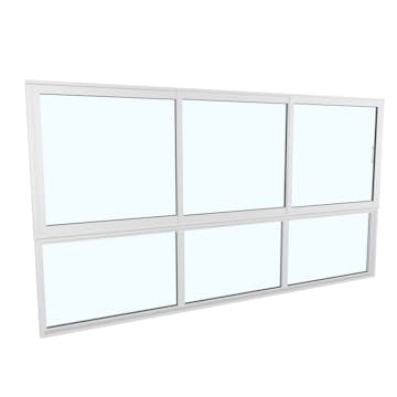 Skjutfönster med fast underdel Landskap Robust Vår och Höst 3-del