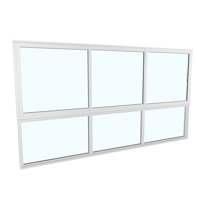 Skjutfönster med fast underdel Landskap Robust Vår och Höst 3-del