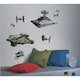Väggdekor RoomMates Kids Star Wars Rebel & Imperial Ships