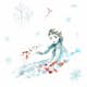 Väggdekor RoomMates Frozen II Watercolor Elsa Giant