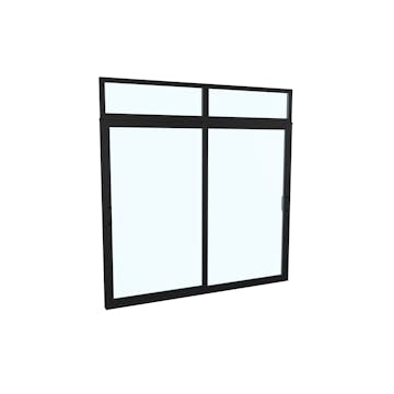 Skjutdörr med Överljus Landskap Robust Vår och Höst 2-del