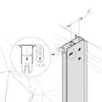 Rördragningsprofil Påbyggnad Bathlife Svart Aluminium
