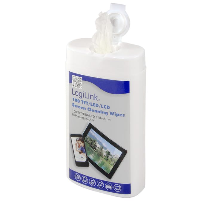 Våtservetter LogiLink LCD/LED 100-p S