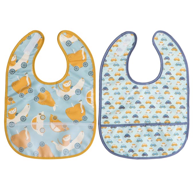 Haklapp Rätt Start 2-pack Bilar Gul/blå