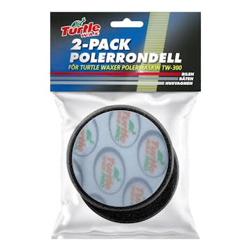 Polerrondell Turtle Wax Svart 100mm 2-pack