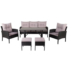 Soffgrupp Venture Home Kalle Svart/Grå Utomhus