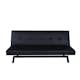 Bäddsoffa Venture Home Bodil Svart Konstläder 2-sitssoffa 180x80x55 cm 1 Sovplats