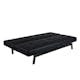 Bäddsoffa Venture Home Bodil Svart Konstläder 2-sitssoffa 180x80x55 cm 1 Sovplats