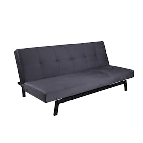 Bäddsoffa Venture Home Bodil Grå Sammet 2-sitssoffa 180x80x55 cm 1 Sovplats