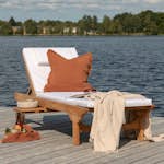 Solsäng Venture Home Ghana med Ställbart Ryggstöd, Teak Utomhus