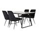 Matgrupp Venture Home Estelle 140 med 4 Vera Stolar Sammet