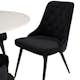 Matgrupp Venture Home Roxanna Vit Bord med 4 Vera Stolar Sammet