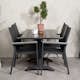 Cafégrupp Venture Design Dolly med 4 Pincy Stolar