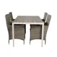 Matgrupp Utomhus Venture Home Bront 150 med 4 Milwa Trädgårdsstolar