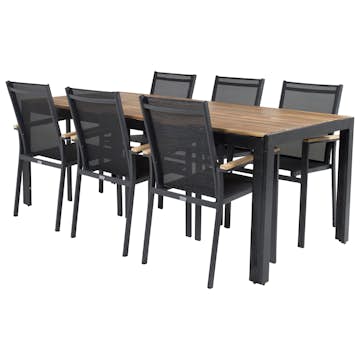 Matgrupp Venture Home Berfin med 6 Thea Matstolar