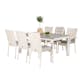 Matgrupp Venture Home Lova 160/240 med 6 Asta Stolar