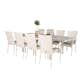 Matgrupp Venture Home Lova 160/240 med 8 Asta Stolar