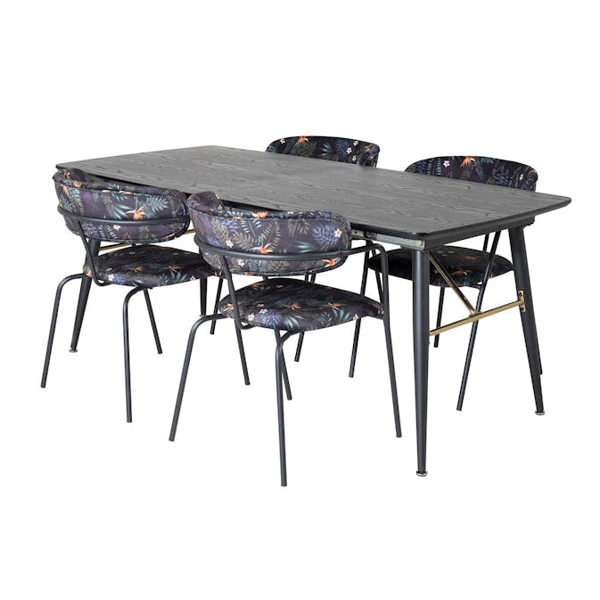 Matgrupp Venture Home Guld med 4 Aris Stolar