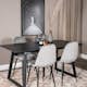 Matgrupp Venture Home Ina med 4 Pobbie Stolar Sammet