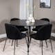 Matgrupp Sky Furniture Silvia med 4 Wrigley Stolar Runt